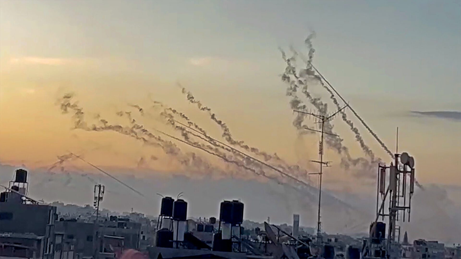 Netanyahu says Israel is ‘at war’ as Palestinian militants launch surprise air and ground attack from Gaza